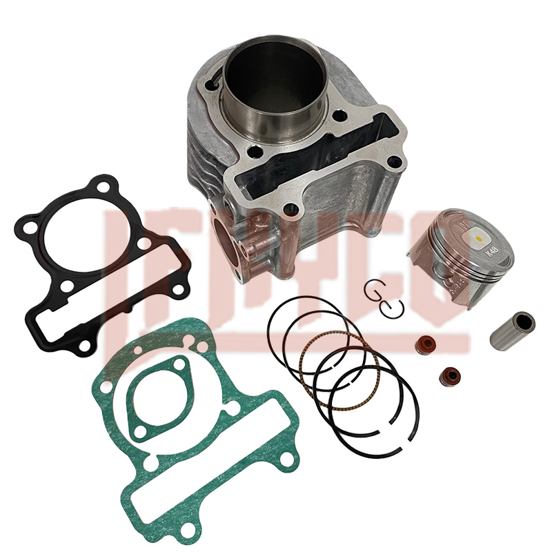 Motorcycle Piston - ชุดซ่อมยกเครื่องครบชุดสำหรับลูกสูบและปะเก็นกระบอกสูบมอเตอร์ไซค์ ขนาด 50 มม. รุ่น K48