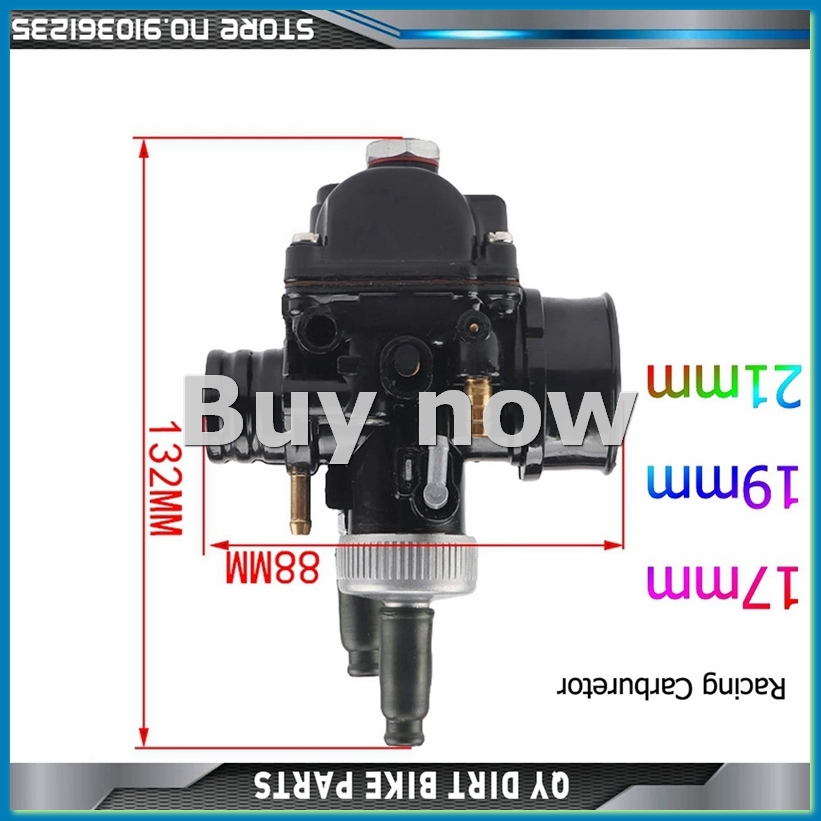 Motorcycle Carburetor - คาร์บูเรเตอร์รถจักรยานยนต์ PHBG 21 มม. คาร์บูเรเตอร์ AD