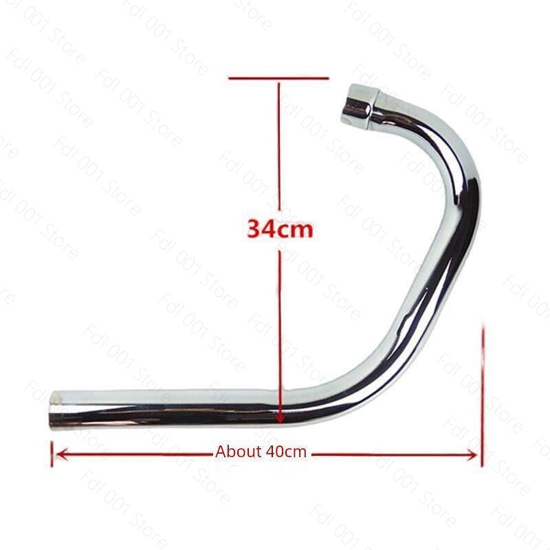 Motorcycle Gasket - ท่อไอเสียรถจักรยานยนต์แบบเรโทรสำหรับ CG125 WY125 พร้อมชุดปะเก็นสำหรับติดตั้ง