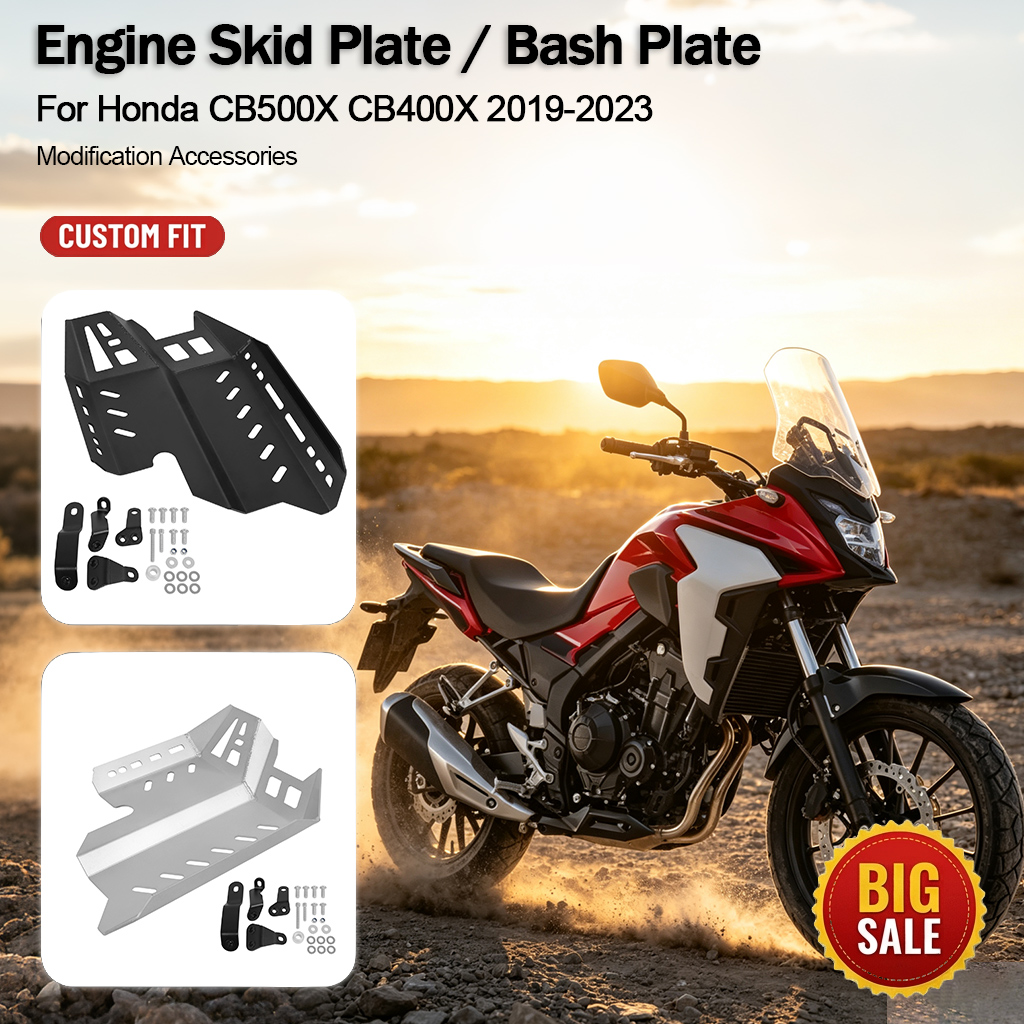Motorcycle Engine Parts - แผ่นป้องกันใต้ท้องรถมอเตอร์ไซค์สำหรับ Honda CB500X CB400X รุ่นปี 2019-2023