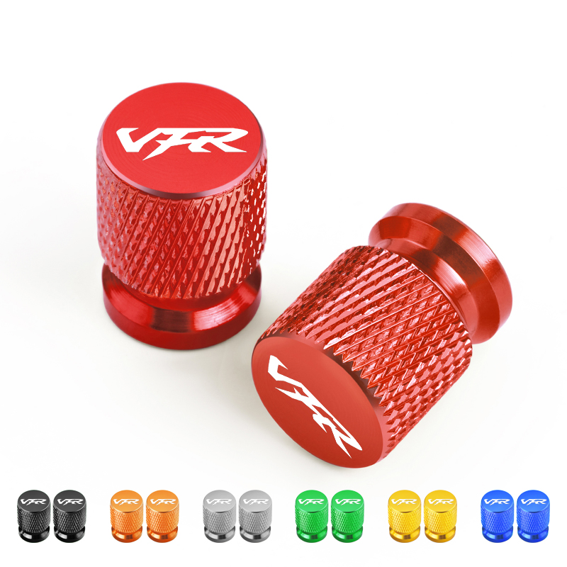 Motorcycle Valve Cover - 2PCS ฝาครอบวาล์วยางล้อรถจักรยานยนต์ CNC สำหรับ VFR 800