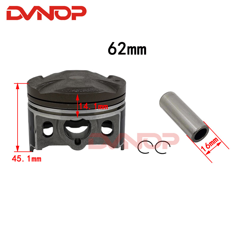 ชุดปะเก็นลูกสูบกระบอกสูบมอเตอร - Motorcycle Piston บทวิจารณ์และราคา